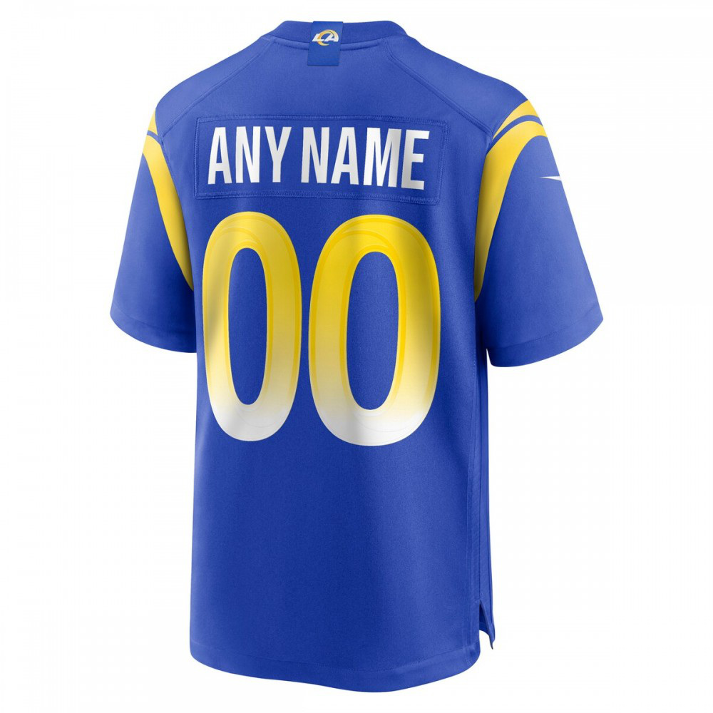 Los Angeles Rams Nike Custom Game Jersey - Royal-GridironStore